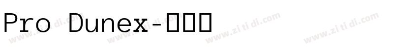 Pro Dunex字体转换